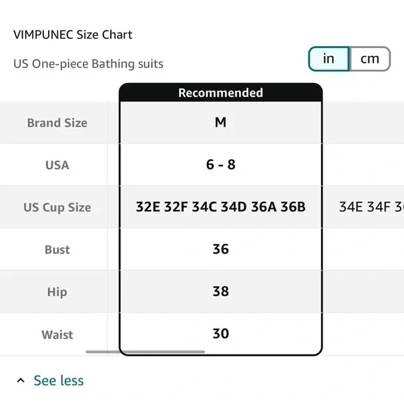 VIMPUNEC || Women Tummy Control One Piece Swimsuit High-Waisted - Picture 6 of 6